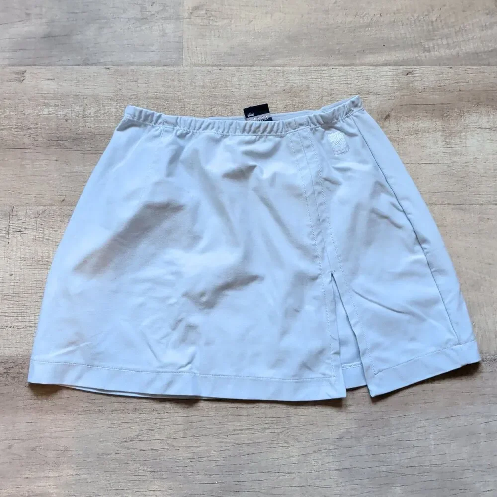 ​Vintage Nike Tennis Skirt Womens Medium M 8-10 Light Blue Athletic Slit